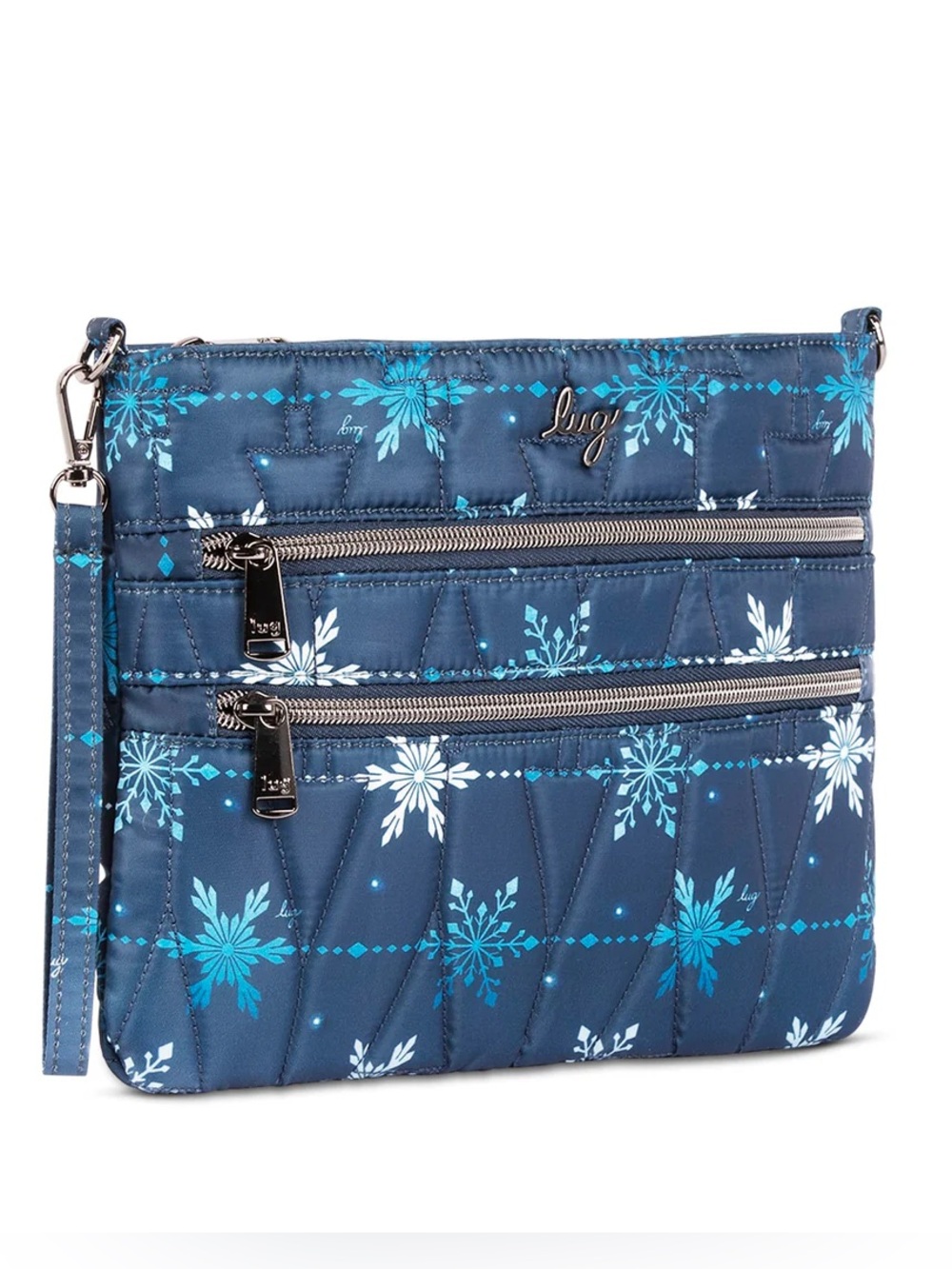 Lug Dazzle Crossbody Bag Snowflake Navy Like New